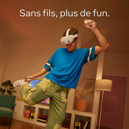 Casque de réalité virtuelle et mixte Meta Quest 3S 256 Go Blanc – Image 5