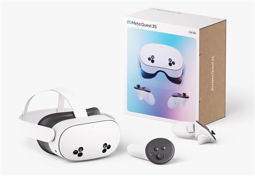 Casque de réalité virtuelle et mixte Meta Quest 3S 256 Go Blanc – Image 4