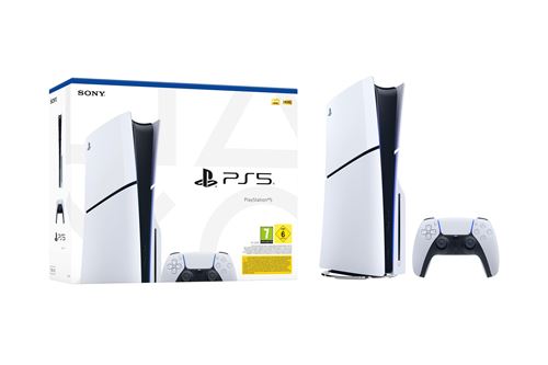Console Sony PS5 Slim Edition Standard Blanc et Noir – Image 5
